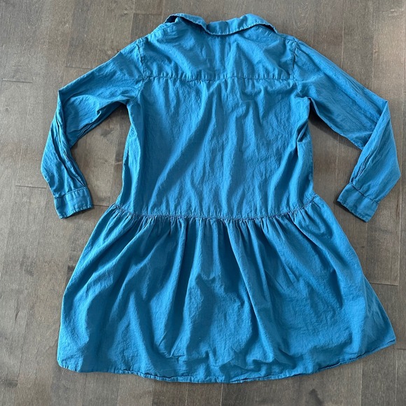 Grayson Frank‎ & Eileen Changemaker Coastal Preppy Shirtdress Vacation Blue M - Picture 9 of 9